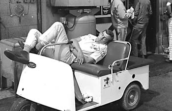Johnny Rutherford Sleeping